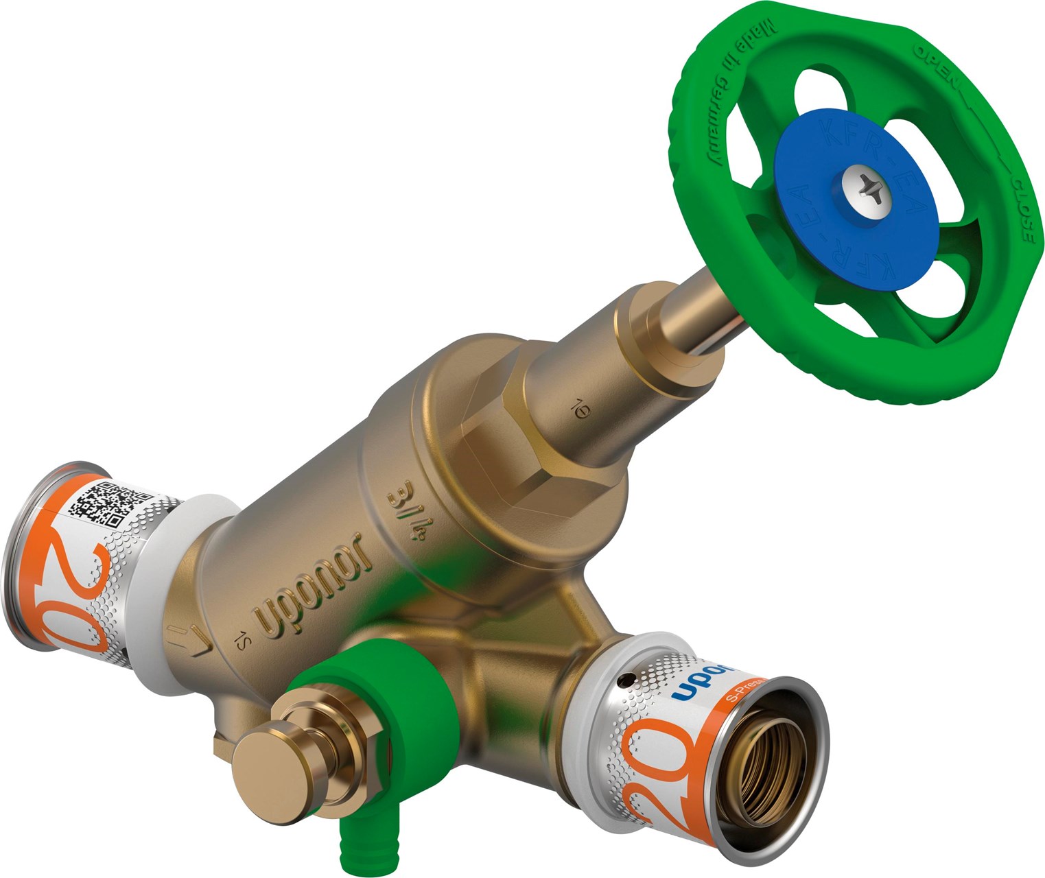 Uponor S-Press PLUS stopkraan spindel 20 RV