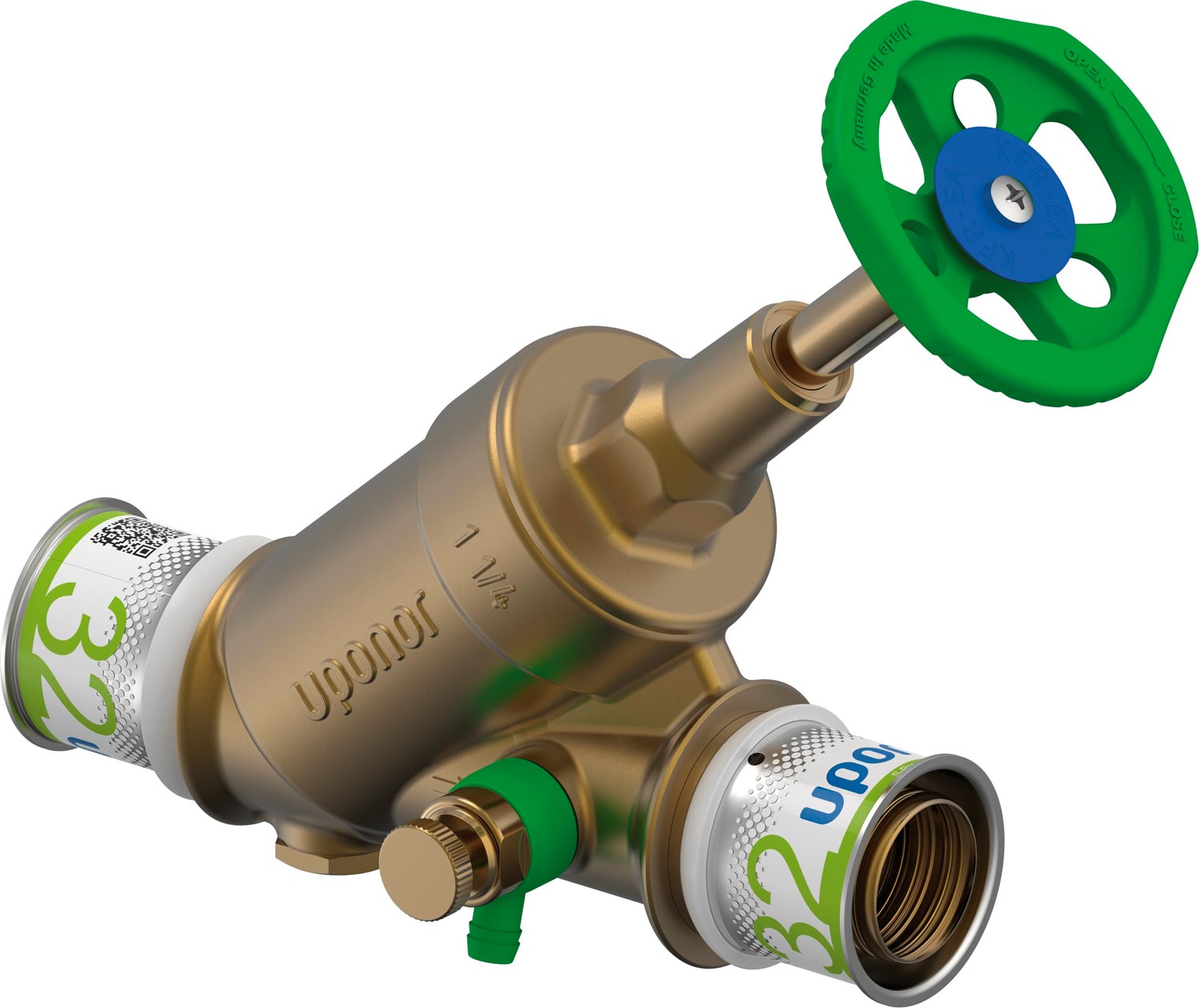 Uponor S-Press PLUS stopkraan spindel 32 RV