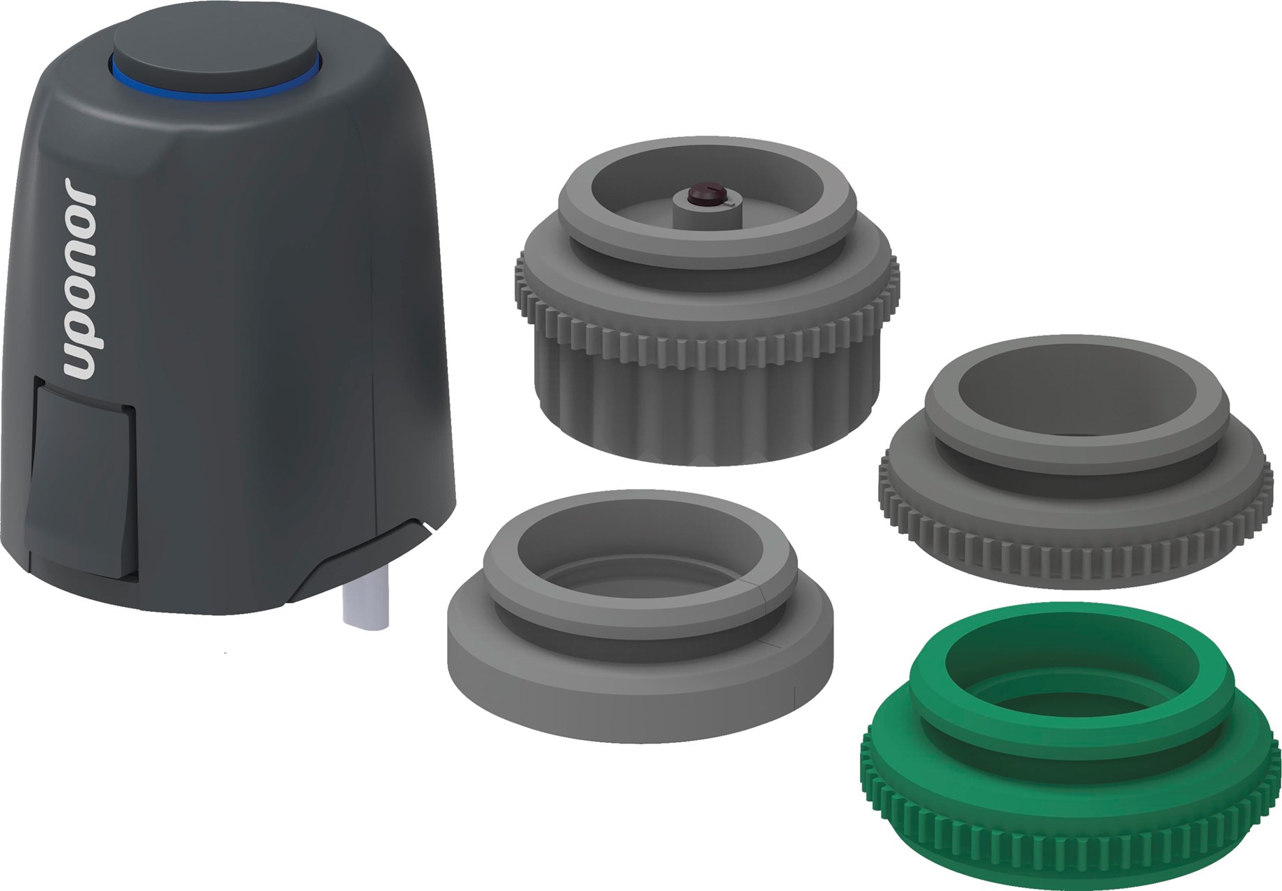 Uponor Vario elektrothermische stelaandrijving Retrofit NC FT 24V 1W IP54