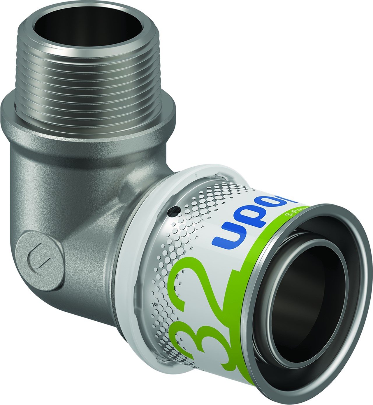 Uponor S-Press PLUS knie 90º bu.dr. 32-R3/4"MT