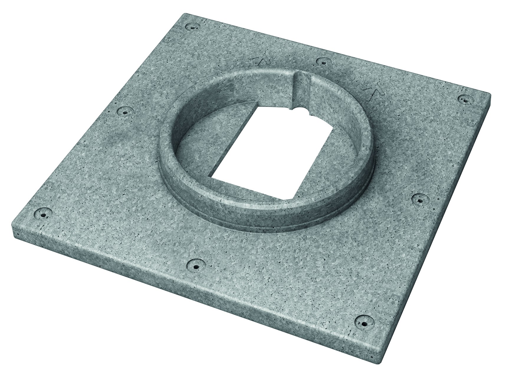 Alpha innotec Wandaansluitadapter 2 Stuks vierkant