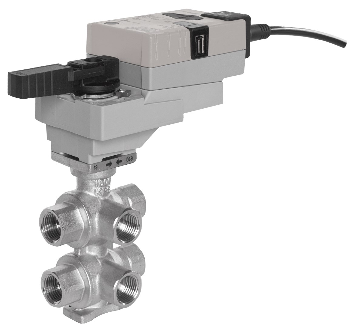 Komfort 6-Wegklep DN15 met motor