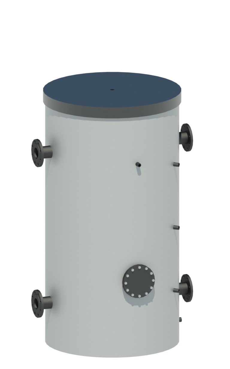 Komfort isolatie cascade buffervat 750L verwarmen tbv Komfort cascade buffervat