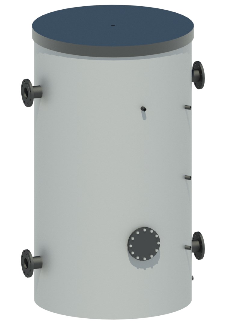 Komfort isolatie cascade buffervat 1200L verwarmen tbv Komfort cascade buffervat