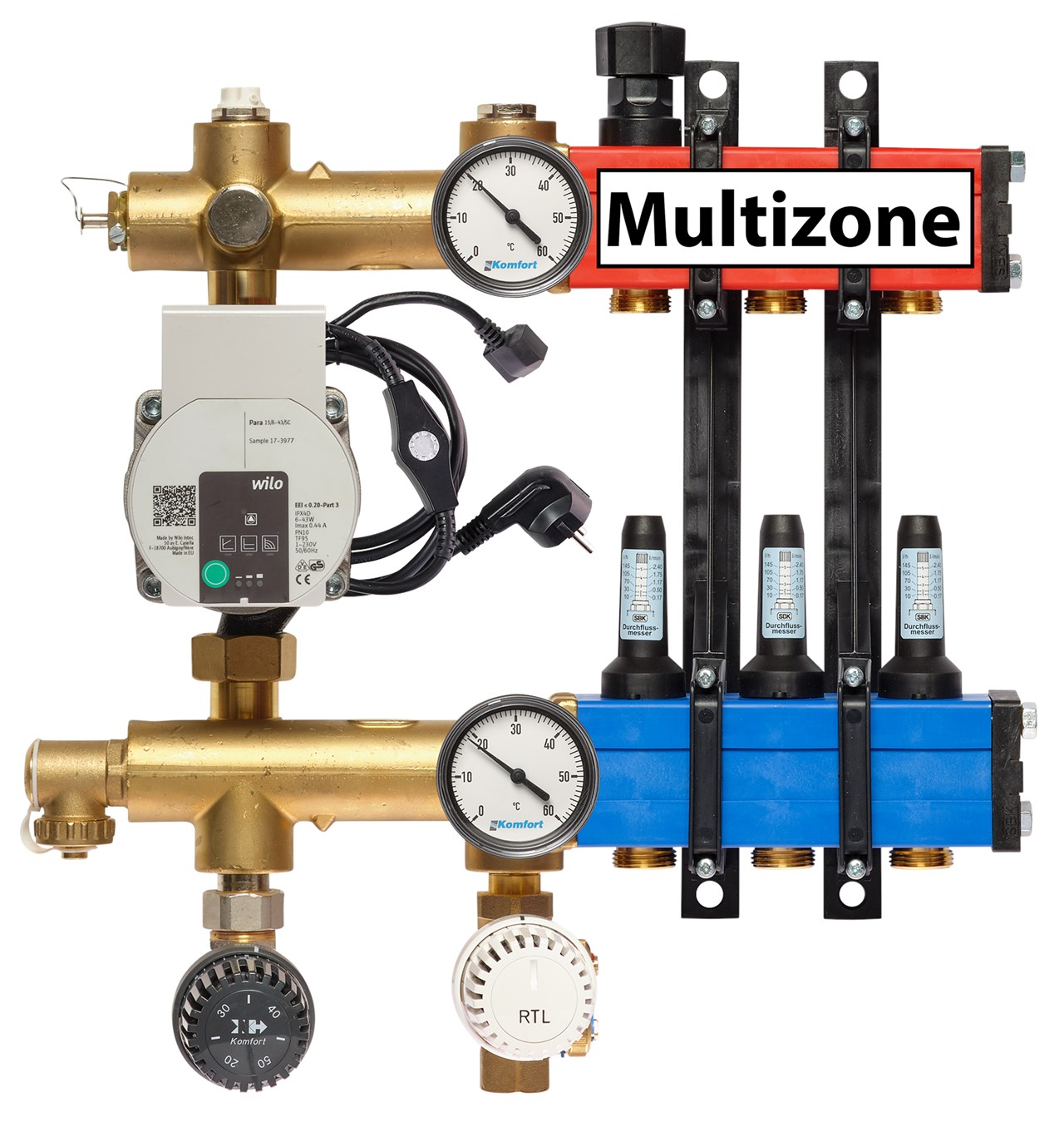 Stadverwarming Multizone verdeler Nuon/Eneco, 3 groepen