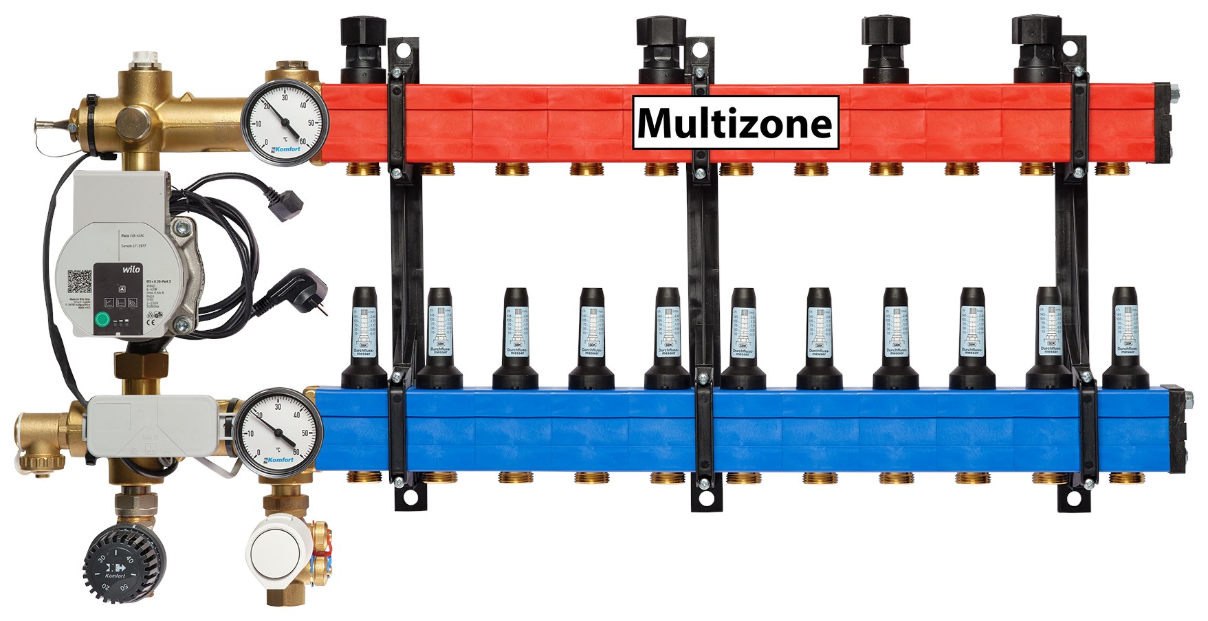 Stadverwarming Multizone verdeler Essent, 11 groepen