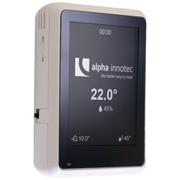 alpha innotec RBE+, Ruimtebedieningseenheid met touch-display t.b.v. LW, LWD, LWDV, LWA, LWAV, LWAV+, LWCV, WZS, WZSV, SW, SWC, SWCV, HYBROX