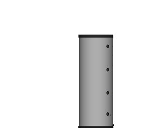Buffervat 500L diffusiedicht geïsoleerd