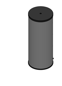 Scheidingsbuffervat 500L zilvergrijs