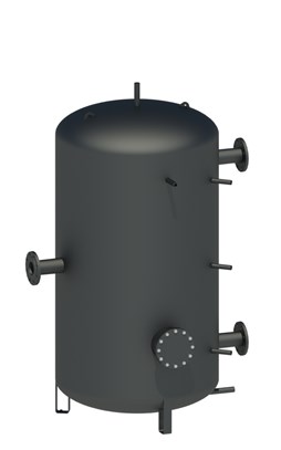 Komfort buffervat 1200l, excl. isolatie, tbv alpha innotec WP pro series