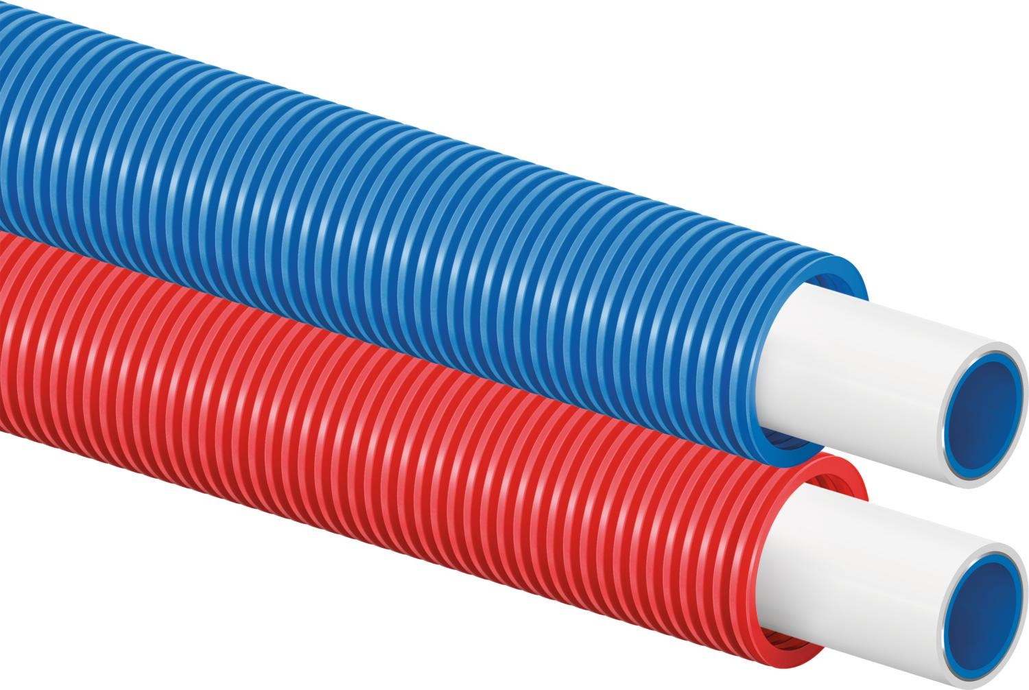 Uponor Uni Pipe PLUS wit in mantelbuis 25X2,5 - 40/32 rood 50m