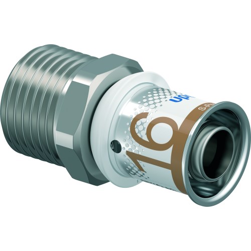 Uponor S-Press PLUS overgangskoppeling BENELUX 16-R15mm CU