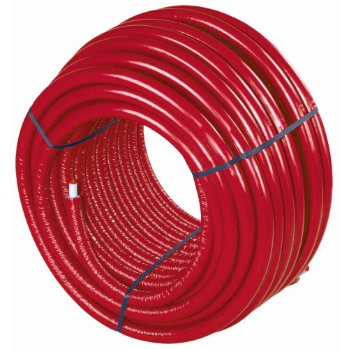 Uponor Uni Pipe PLUS wit 16x2,0 voorgeìsoleerd, S6, red rol 75 m