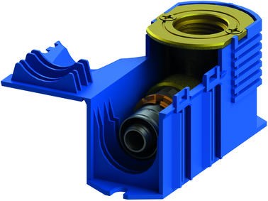 Uponor Smart Aqua aansluitbox, S-Press 16-Rp 1/2"FT blue