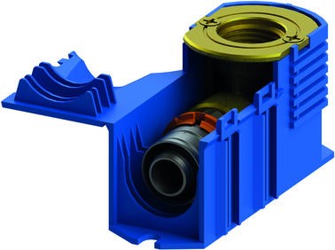 Uponor Smart Aqua aansluitbox, S-Press 20-Rp 1/2"FT blue
