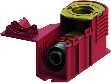 Uponor Smart Aqua aansluitbox, S-Press 20-Rp 1/2"FT red