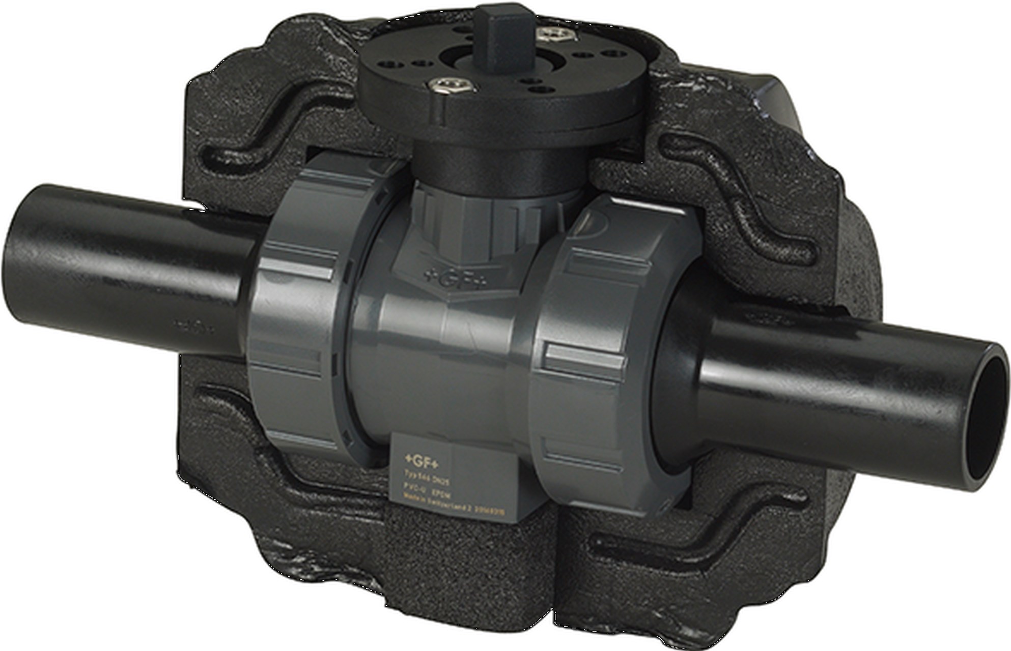 Georg Fischer Kogelkraan geis. 546 PVC-U/EPDM PN16 d63DN50