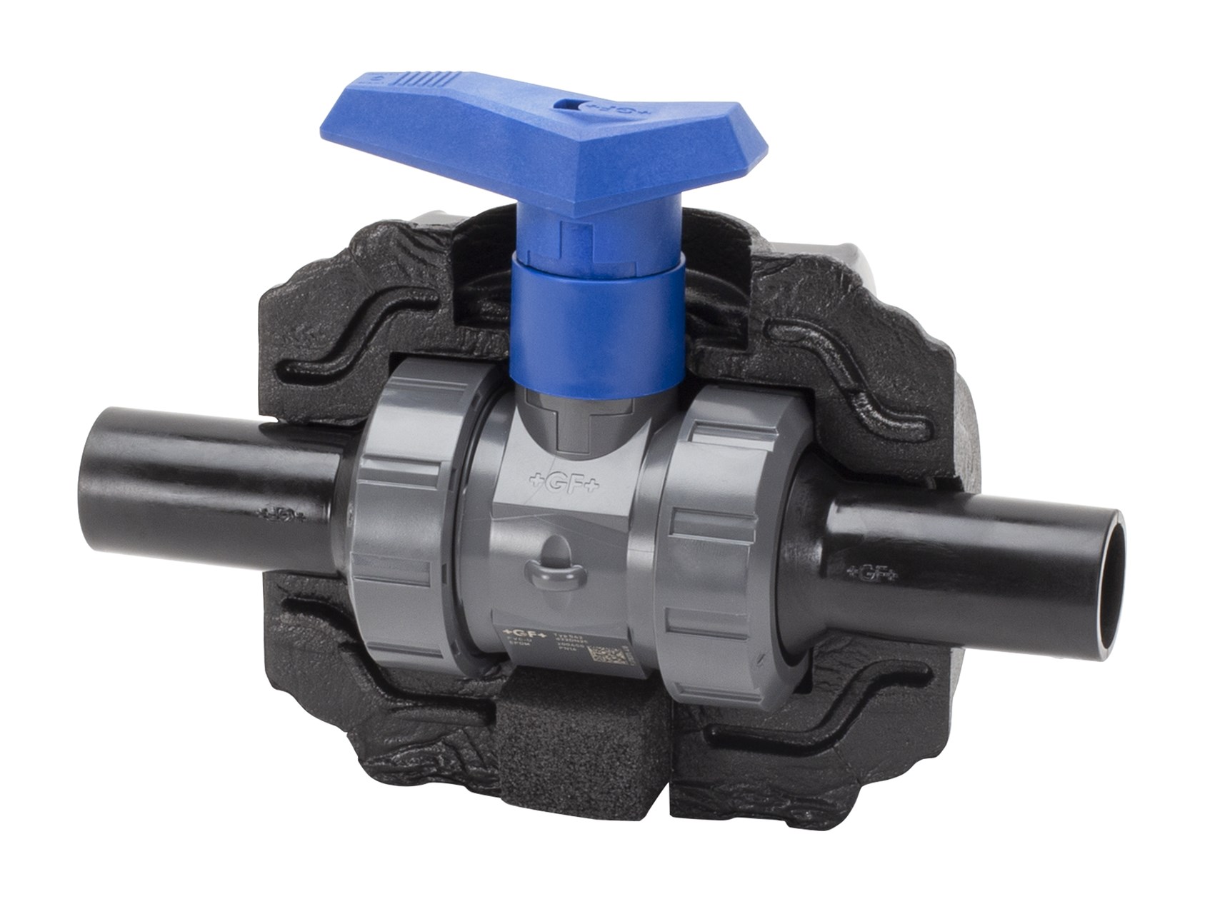 Georg Fischer Kogelkraan geis. 546 PVC-U/EPDM PN16 d90DN80